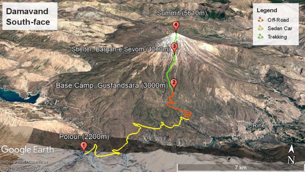 damavand2 1024x580 - BEST Mount Damavand Trekking Tours in Iran 2024 - Exclusive Camp