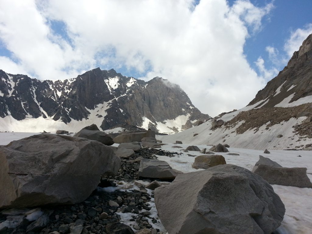 Alam kuh’s Glaciers 1024x768 - Alam Kuh Trekking Guide: the Southern Hesarchal Route