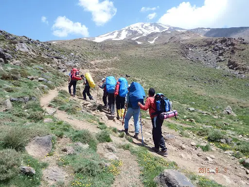 Gusfandsara to Bargah e Sevvom2 - Mount Damavand Summit Guide: The South Face
