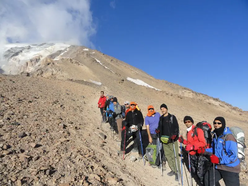 yakhar damavand - Mount Damavand Summit Guide: The Northeast Face