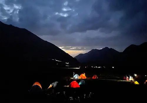 alam kuh camp 7 - Mount Alam Kuh & Mount Damavand Trek